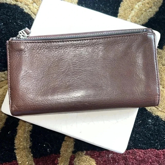 Fossil Women’s Dark Brown Leather Wallet 5 Slots for Cash, 12 Credit Cards - Picture 15 of 15